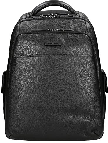 PIQUADRO Mochila Modus Special Porta PC 15'', Negro, Talla única Unisex Adulto