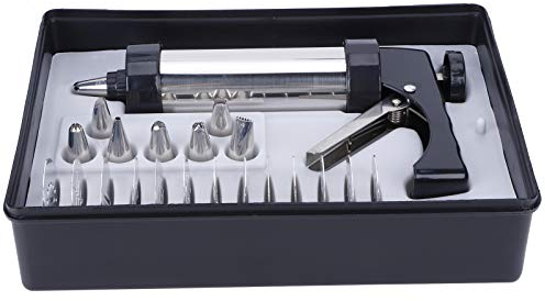 Siringa Per Dolci，Pressa per Biscotti, Set di Siringhe per Decorare Dessert in Acciaio Inossidabile, Dispenser per Glassa Iniettore per Riempire Cupcake