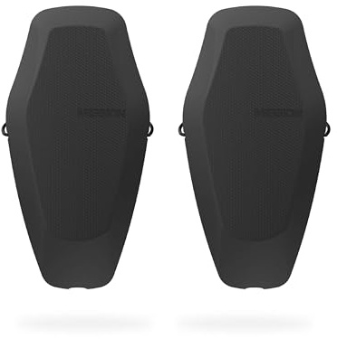 MISSION Boat Gear Ronin PWC Fenders 2 Pack, Jet Ski Bumpers for Docking, Jet Ski Fenders with Secure Rub Rail Grip and Knotless Strap System, Non Marking Marine Foam Dock Bumpers (Obsidian Black)