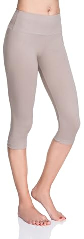 SOFTSAIL Leggings para mujer, pantalones de algodón de 3/4 de longitud, leggings capri, pantalones activos, control de abdomen, suaves, informales, deportes, entrenamiento, gimnasio, correr, yoga,
