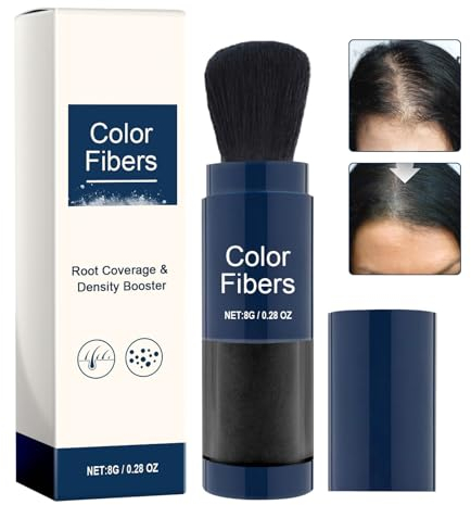 Ansatzpuder Schwarz, Haaransatz Puder, Haar Concealer zur Haarverdichtung, Haarverdichtungs Ansatzpuder, für Geheimratsecken, Scheitel und Haaransatz