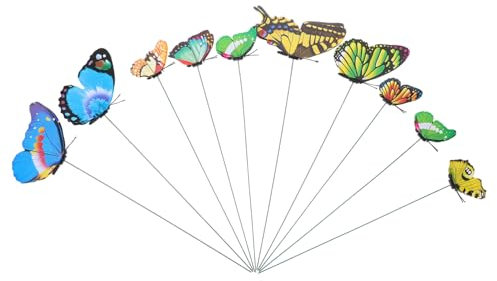 Yardwe 10 Pièces Piquets De Jardin Simulation Piquets Décoratifs Piquets De Jardin Petits Piquets 3D