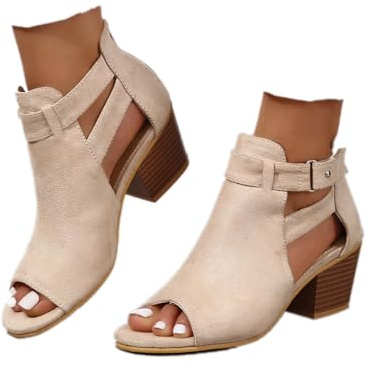 Générique Sandales Femme Bottines Pour Femmes Vintage Cowboy Bottes Bottines Chaudes Imperméable Confortable Sans Lacet Chaussures D'hiver En Plein Air Bottes Femme Mi-hautes Travail Bottes