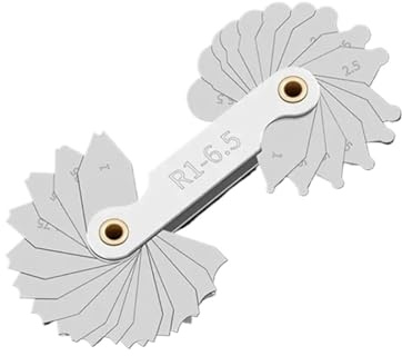 Calibre de paso de rosca, Paso de rosca y calibre radio R for medición convexa interna externa R1-80mm(R1-6.5)