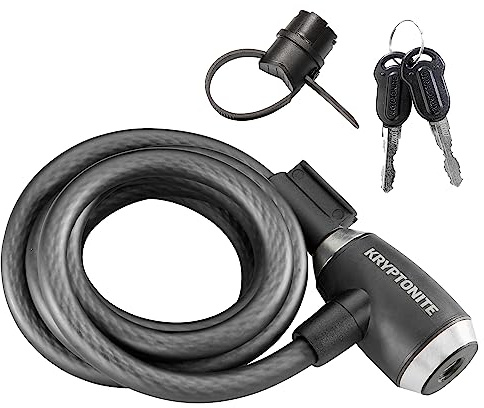 Kryptonite KryptoFlex Bike Lock Cable, 2FT/6FT/10FT Long, 12mm Steel Cable