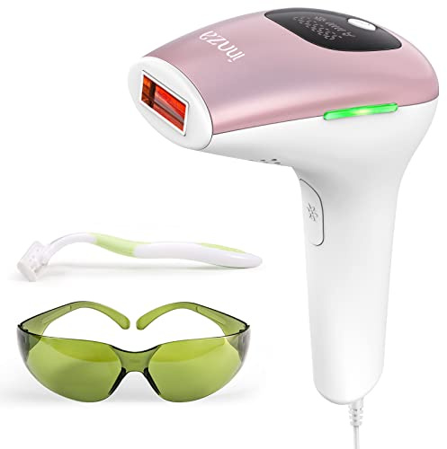 Epilatore Luce Pulsata a Casa 999.000 Flash Indolore e 2 Modalità di Flash e 5 Energia Livelli Depilatore Luce Pulsata per Viso,Corpo,Schiena,Gambe,Linea