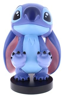 Cableguys Disney Lilo et Stitch Figurine Gaming Stitch - Support pour Manette ou Smartphone - Câble USB Inclus - 20 cm