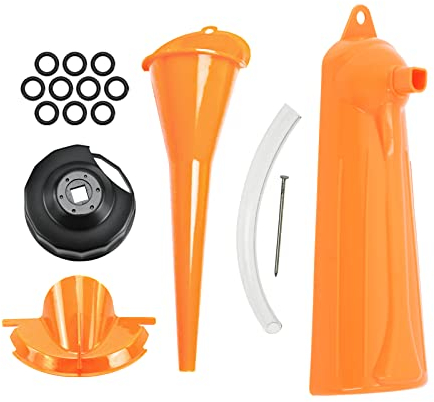 HDBUBALUS Clé de filtre à huile pour moto - Entonnoir primaire - Carter de vidange - Bouchon de vidange - Joint torique - Pour Harley Sportster XL883 Breakout FXSB Touring Softail Dyna