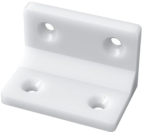 40 PCS Right Angle Brackets Plastic Corner Brackets for Furniture