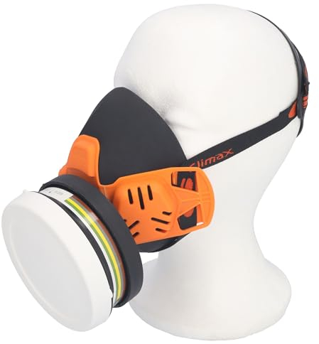 SAMETRUCK ADR Atemschutzmaske mit Filter A1 Halbmaske Gasschutzmaske Gefahrgutmaske Schutz GGVS Transport