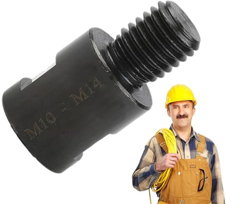 Boquilla para amoladora, adaptador de amoladora angular para taladros eléctricos | Accesorio de eje de corte de conductor M10 hasta M14 | Rueda de lijado de taladro eléctrico, broca de amoladora