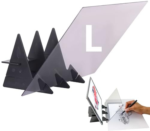 Hayaww Diy Drawing Drawing Pad Optisches Zeichenbrett Optisches Bild Zeichenbrett Kopierpad Projector Optischer Zeichenprojektor Plotter Zeichenhilfe Skizzierwerkzeug Für AnfäNger KüNstler (L)