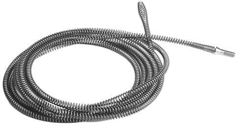 Outil de dragage de tuyau à ressort compatible avec perceuse électrique – 5 mètres de nettoyeur de canalisations robuste en acier au manganèse, s'adapte aux tuyaux incurvés et aux lignes d'égout (10