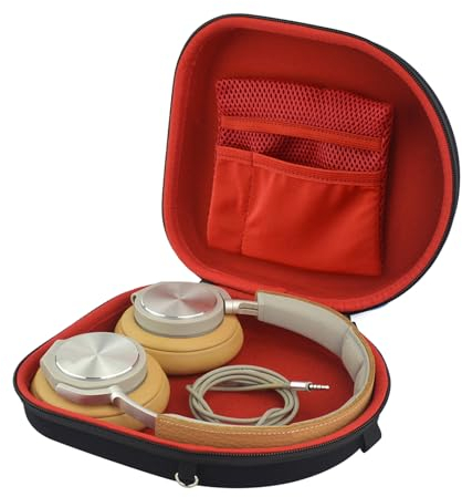 Linkidea Étui de Transport pour Casque Compatible avec B&O Play H6, H8, Sony WH-CH520, MDR-XB950BT, Coque de Protection Rigide de Remplacement, étui de Voyage avec Cordon, Rangement du Chargeur
