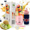 Blender smoothie maker Portable Mini Blender Rechargeable 420ml Cup Mini Blender with 6 Stainless Steel Blades Cooler Sleeve Premium Blenders for Smoothies Personal Blender for Office, Gym