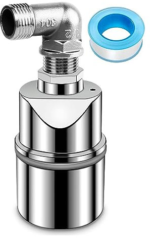 Valvola Galleggiante da 1/2 Pollici per Serbatoio Dell'acqua Piscina – Valvola di Controllo Automatica Riempimento del Scarso Livello Dell'acqua – 304 Acciaio Inossidabile