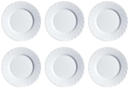 Luminarc Trianon 6 Plato Postre Opal 19,5cm Opal Apto Microondas Apto Frigorífico Reciclable