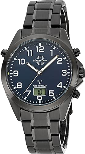 Master Time Funk Quarz Herren Uhr Analog-Digital mit Edelstahl Armband MTGA-10737-22M