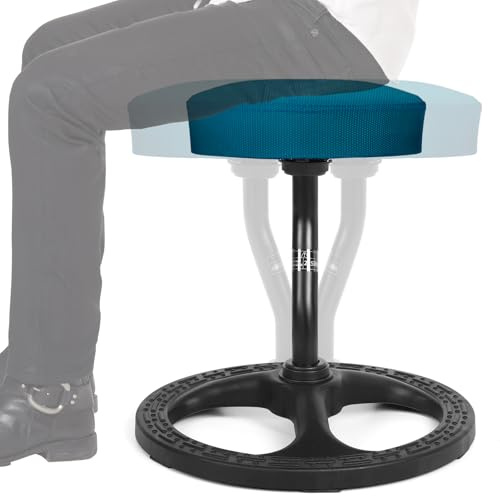 Upaloop ADHD Chair for Kids, Yoga Chairs for Adults, Wobble Stool Active Flexible Seating Desk Chair with Non-Slip Base and Washable Seat Cover for Stability, Balance, Yoga, Office, School, Classroom