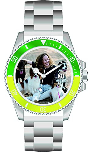 Memories Klockor Personlig Fotoklocka Ø40 mm 3 bar Vattentät Herrklocka med Fotodatumvisning Fotogåva Fotoarmbandsur