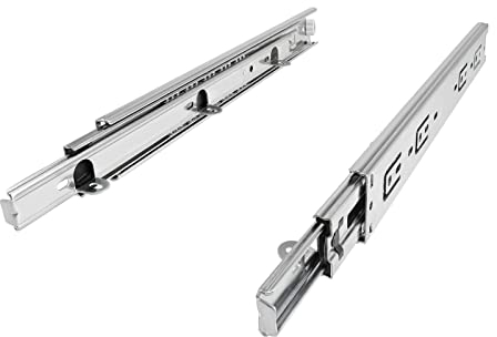 1 Paar Vollauszüge KV4-45-H45-L500-NF mit Auflagelaschen (Länge 500 mm eingeschoben Traglast 45 Kg) Schubladenführungen für Holzschubladen von Sotech