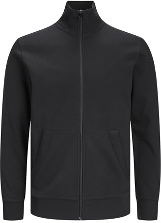 JACK & JONES Male Sweatshirt mit Reißverschluss Plus Einfarbig Sweatshirt mit Reißverschluss