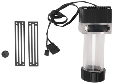 Water Cooling Pump Tank Water Cooling Pump Tank Capacity Built in Sine Wave Drive Magnetic Levitation Filtration Pump Core Mesh Pub for G1 Water Pump (Black)