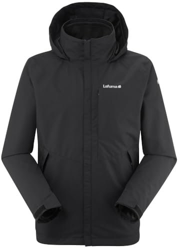 Lafuma - Veste ACCESS 3 en 1 Impérméable Homme - Polaire Amovible - Veste de protection - Randonnée - Noir
