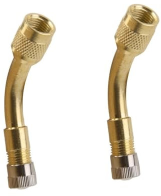 GRADENEVE 2stücke Tyre Adaptor Aus Metall Ventilstammverlängerung Für Auto Und Einrad Einfache Erreichbarkeit Schwer Zugänglicher Ventile Einsetzbar