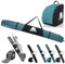 Rawstyle Skitasche Ski-Schuh-Tasche Kombi-Set SKI-Tasche wasserdicht Ski Bag Ski Cover Wintersport 160cm 180cm Modell 3 (meliert türkis, 160cm)