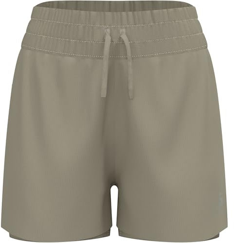 Odlo Damen Zeroweight 3 Inch 2-in-1 Shorts, vetiver, XL
