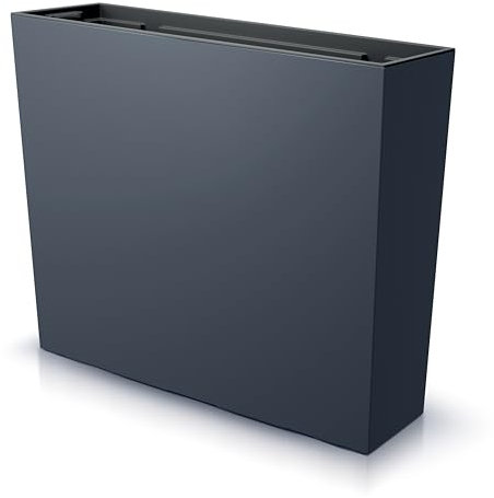 Fioriera 77x23x68cm | Fioriera in plastica, resistente agli agenti atmosferici e versatile | Fioriera ideale per balconi e interni | Fioriera dal design elegante | Antracite