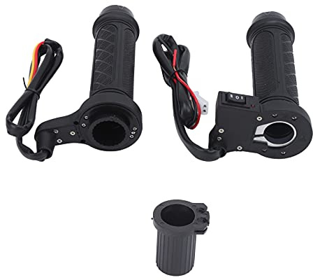 Empuñadura calefactable para motocicleta Puños calefactables eléctricos universales de 12 V Calentador de manillar de temperatura ajustable para manillar de 7/8 pulgadas Negro 2