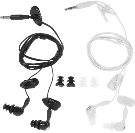 iplusmile Auricolari Impermeabili Lettore Mp3 35Mm in-Ear Ergonomici Tappi per Orecchie da Nuoto e Doccia Resistenti al Sudore e Adatti per Sport Acquatici e Immersioni Set da 2 Pezzi