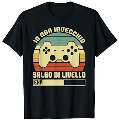 Gaming Gioco Video Controller Giocatore Salgo Di Livello Maglietta