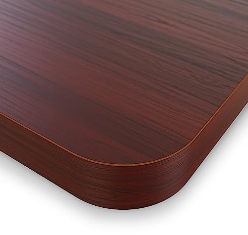DESKSPACE Tischplatte - 2,5 cm Extra-Dicke Mahagoni Schreibtischplatte 160x80 cm, Ideale Holzplatte für den Höhenverstellbaren Schreibtisch, Esstisch und Mehr, Langlebige Arbeitsplatte