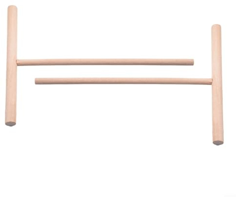 Set di 2 distributori per crêpes, in legno, 16 cm, per pancake, antiaderenti, utensile da cucina