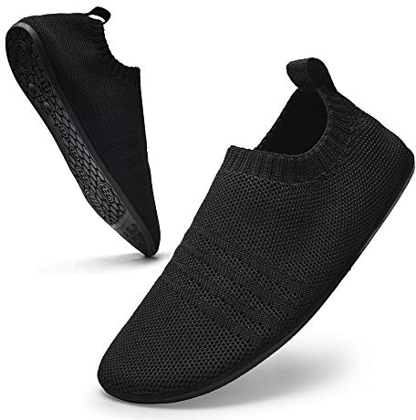 Sosenfer Hausschuhe Damen Herren Leichte hüttenschuhe rutschfest Flache Pantoffeln Home Cozy Slippers Unisex-HEISE-39