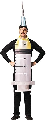 Seringue Costume Aiguille Injection Fournitures Médicales Déguisement Cosplay Halloween Costumes Adulte Taille Unique