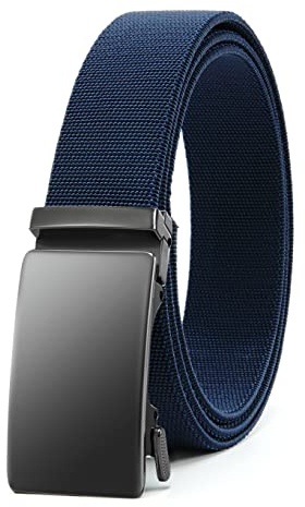 CHAOREN Automatik Gürtel Herren, Elastischer Gürtel Stoff ohne Löcher, 35mm Arbeitsgürtel Stretch für Golfhosen Lässige Shorts Jeans