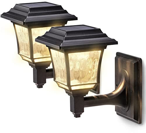 LeiDrail - Lámpara solar exterior (2 unidades, luz solar, exterior, 2 modos LED, luz solar, inalámbrica, impermeable, para jardín