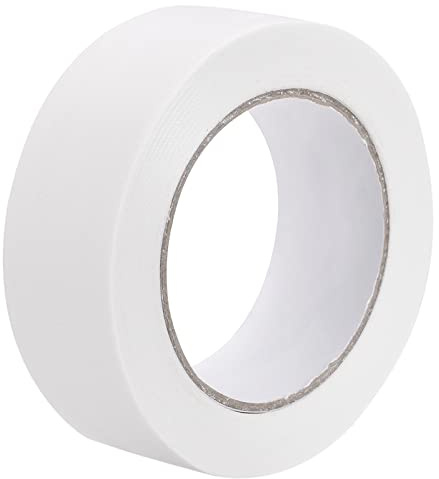 sourcing map Tissu Reliure Réparation Bande Rouleau 35mm x 45 mètres 5.3 Mil Blanc