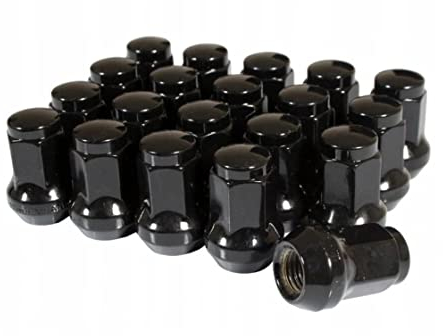 1 set (16 pezzi) di dadi ruota WN-13271-BK nero, filettatura M10 x 1,25, adatti per Quad ATV