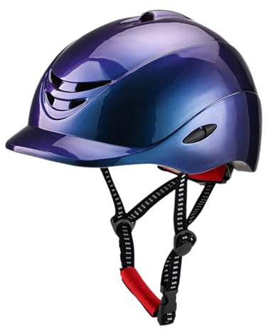 Sharplace Reithelm Herren Damen Reitmütze Outdoor Sportmütze Mütze Atmungsaktive Reitmütze Pferdeausrüstung zum Reiten im Freien, Blau, l