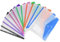 Elalove 12 Pochettes Plastique A4 Transparentes Classeur Résistant, 6 Couleurs Extension 2 cm, 11 Trous pour Anneaux, Résistant à l'eau Bureau/École