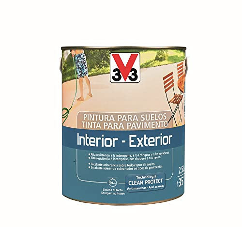 V33 PINTURA SUELOS INTERIOR EXTERIOR GRIS OSCURO SATINADO 2,5L