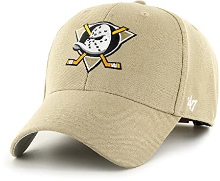 '47 NHL Anaheim Ducks MVP Unisex-Baseballkappe, Verstellbar, Hochwertiges Design und Verarbeitung, Badge Logo, Khaki