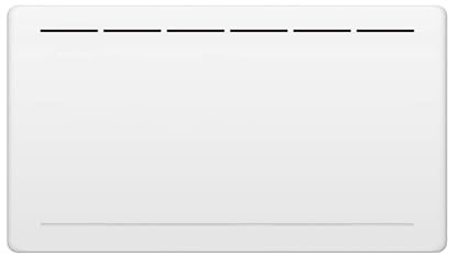 kalia Radiateur électrique à inertie sèche FONTE écran LCD 2000W TANA, 100x12.5x45, Blanc