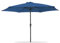 Acomoda Textil – Sombrilla de Jardín con Forro Anti UV. Parasol de Aluminio con Manivela, Toldo Octogonal Ø 3 M para Patios y Terrazas 244 x 300cm. (Azul)