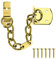GIONAR Door Chain Polished Brass, Narrow Door Chain Lock for Front Door, Brass Chain Lock for Door, Safety Door Chains for Wooden & UPVC Doors, Internal & External Front Door Chain Lock